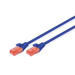 DIGITUS Cat.6 U/UTP LSZH 0,25m kék patch kábel