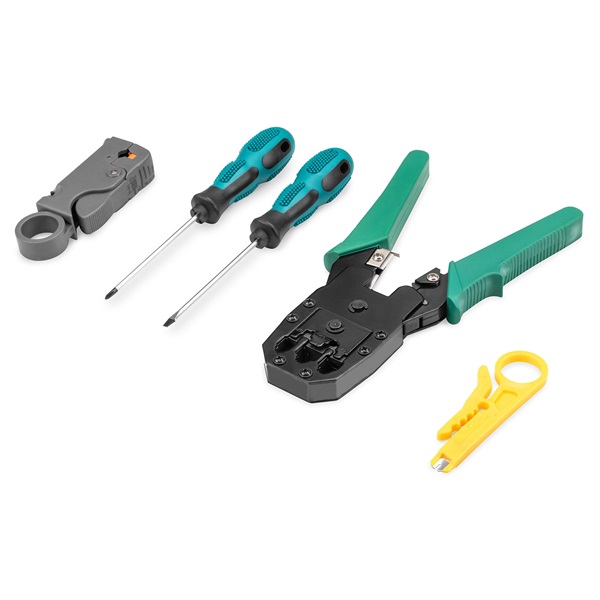 DIGITUS DN-94027 Hálózati szerszám készlet + teszter