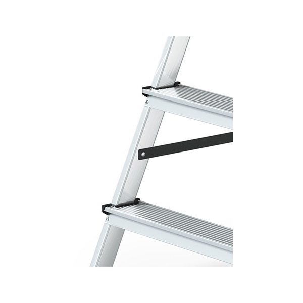 DRABEST HOME 2x7 lépcsős kétoldalon járható alumínium létra, fellépő, összecsukható