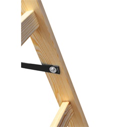 DRABEST STANDARD 2x5 lépcsős fa létra, összecsukható
