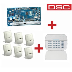 DSC PACK-NEO-2032-LC100-L/8 zónás, 32 zónáig bővíthető központ/LED kezelő + 6 db LC100PI infraérzékelő
