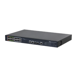 Dahua LR2218-16ET-240-V2 2x10/100 (HighPoE/ePoE)+6x 10/100(ePoE)+8x 10/100 (PoE)/SFP combo uplink 240W ePoE Switch