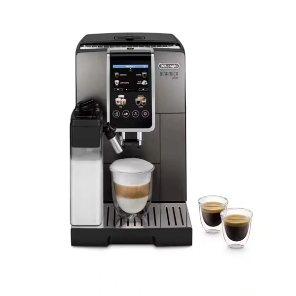 DeLonghi ECAM380.95.TB Dinamica Plus fekete tejhabosítóval automata kávéfőző