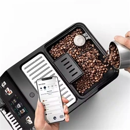 DeLonghi ECAM450.65.G Eletta Explore sötétszürke tejhabosítóval automata kávéfőző