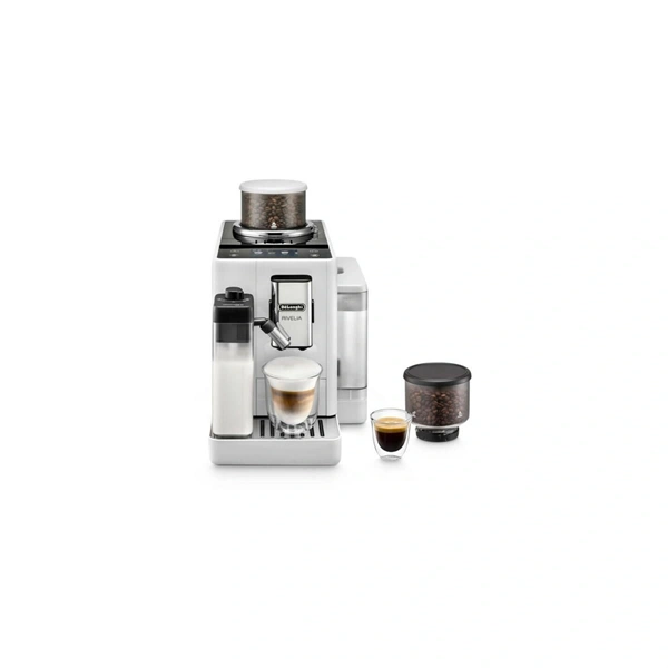 DeLonghi EXAM440.55.W Rivelia fehér tejhabosítóval automata kávéfőző (Újszerű)