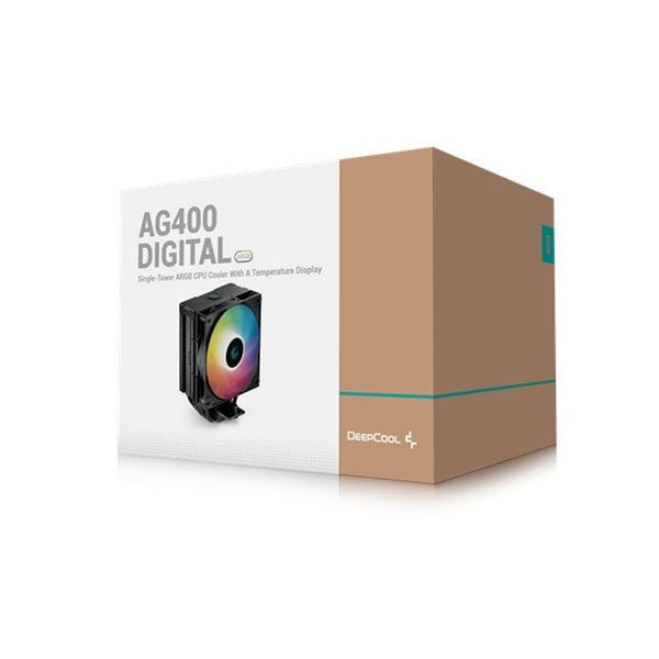 DeepCool AG400 DIGITAL ARGB 120mm PWM ARGB processzor hűtő