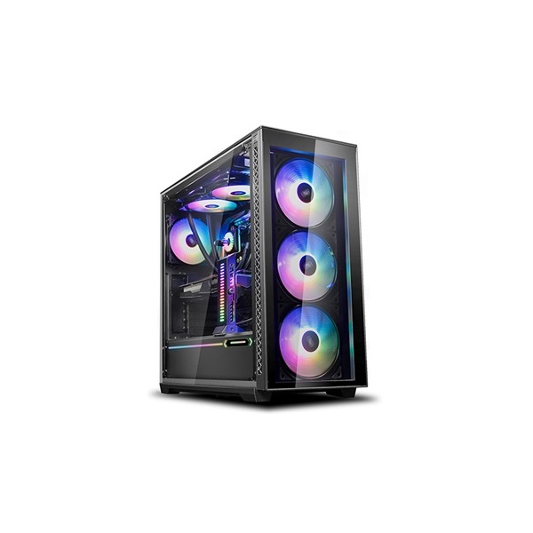 DeepCool MATREXX 70 ADD-RGB 3F fekete (táp nélküli) mATX ház
