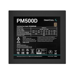 DeepCool Tápegység 500W - PM500D (80 Plus Gold, Aktív PFC, 12cm )