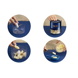 Deerma JS100 kék kompakt élelmiszer aprító
