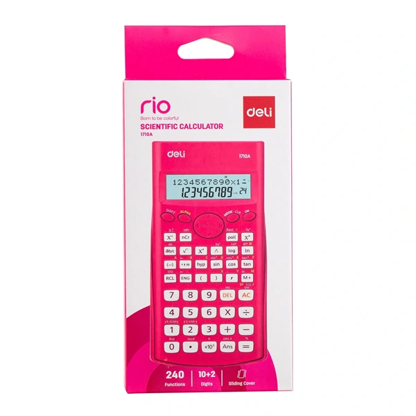Deli Core DL-1710 240 funkciós magenta tudományos számológép