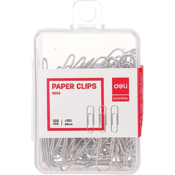 Deli Essential 29 mm-es 100db gemkapocs