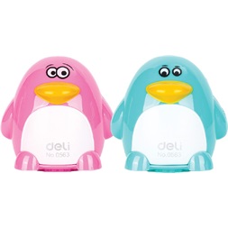 Deli Magic Zoo Pingvin 2 lyukú tartályos hegyező