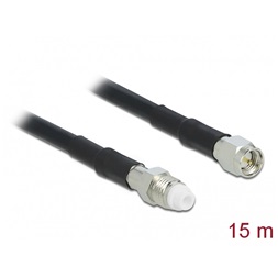 Delock 12452 Antenna Kábel FME Jack > SMA Plug RG-58 15 m