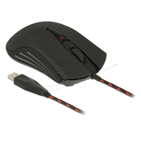 Delock 12531 4 gombos optikai, USB gamer egér