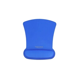 Delock 12699 Ergonomikus egér pad csuklótámasszal kék 255 x 207 mm