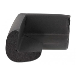 Delock 18397 56x56x22mm fekete öntapadós habszivacs sarokvédő
