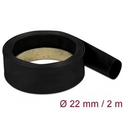 Delock 18986 Fekete zsugorcső 2 m x 22 mm