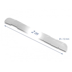Delock 19038 Spirál flexibilis tömlő 2 m x 12 mm áttetsző