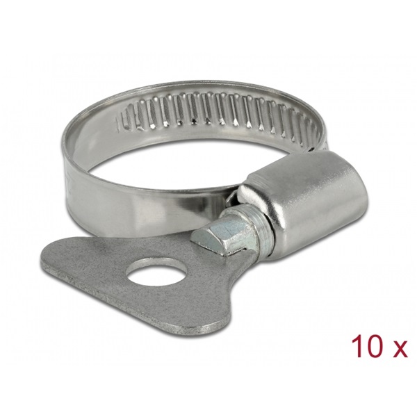 Delock 19578 22-32mm 10 db-os fém pillangó tömlőbilincs