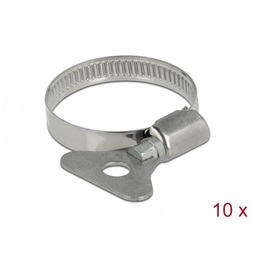 Delock 19579 25-40mm 10 db-os fém pillangó tömlőbilincs