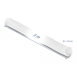 Delock 20810 5mx19mm fehér önzáródó fonott kábelharisnya