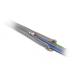 Delock 20832 2mx50mm szürke hőálló zipzáras fonott kábelharisnya