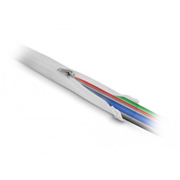 Delock 20834 3mx30mm fehér hőálló zipzáras fonott kábelharisnya