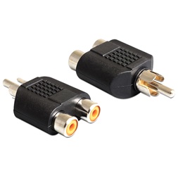 Delock 84499 2 x RCA anya > 1 x RCA apa adapter