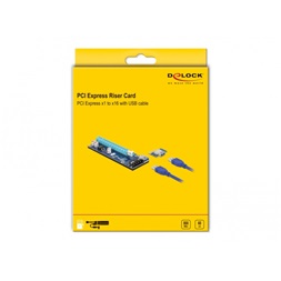 Delock 41430 60cm USB-kábellel x1-x16 PCI Express Riser kártya