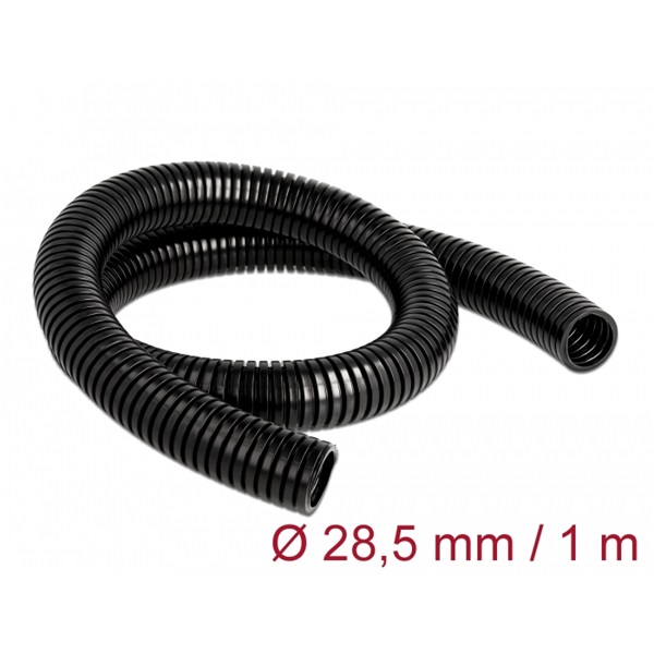 Delock 60459 1mx28,5mm fekete kábelvédő borítás