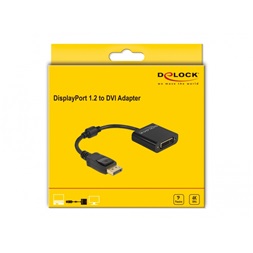 Delock 61023 DisplayPort 1.2 apa - DVI 4K anya passzív fekete adapter