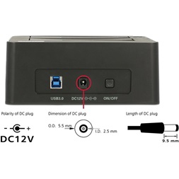 Delock 62661 USB 3.0 SATA HDD duál dokkoló állomás