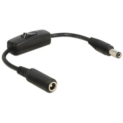 Delock 65497 5,5x2,5 mm csatlakozódugós DC-adapterkábel