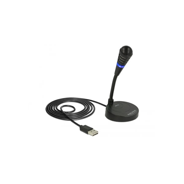 Delock 65868 USB mikrofon talppal és érintős némító gombbal