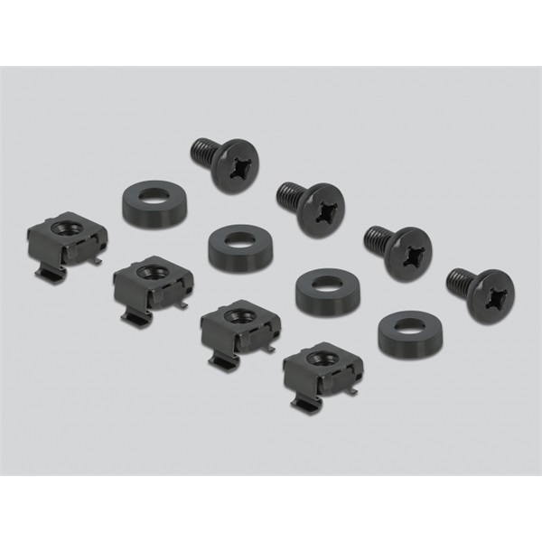 Delock 66675 19" 2U nyitott fekete panel