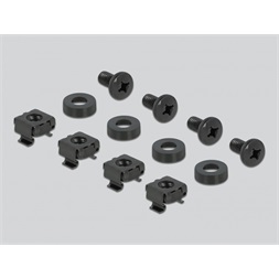 Delock 66675 19" 2U nyitott fekete panel