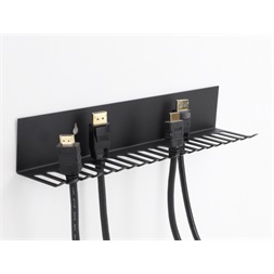 Delock 66888 318x65mm falra rögzíthető szürke kábelrendező