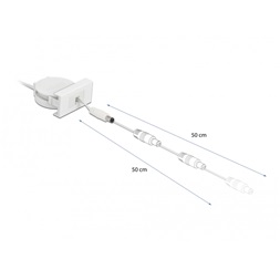 Delock 81377 Easy 45 DC 5,5x2,1mm anya/apa behúzható kábel