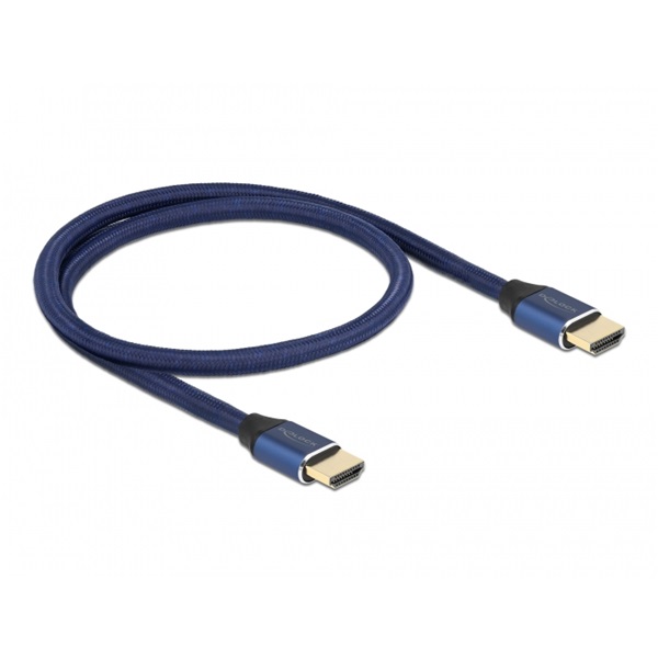 Delock 85445 50cm Ultra nagy sebességű HDMI 48Gbps 8K 60Hz kék kábel
