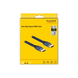 Delock 85445 50cm Ultra nagy sebességű HDMI 48Gbps 8K 60Hz kék kábel