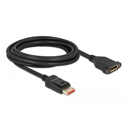 Delock 87098 3m DisplayPort 8K 60Hz apa - rögzíthető anya hosszabbító kábel