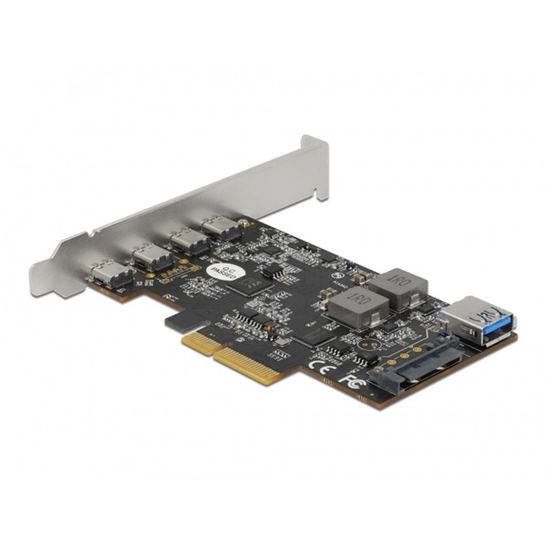 Delock 90059 4xUSB-C + 1xUSB-A 3.2 PCI Express x4 kártya