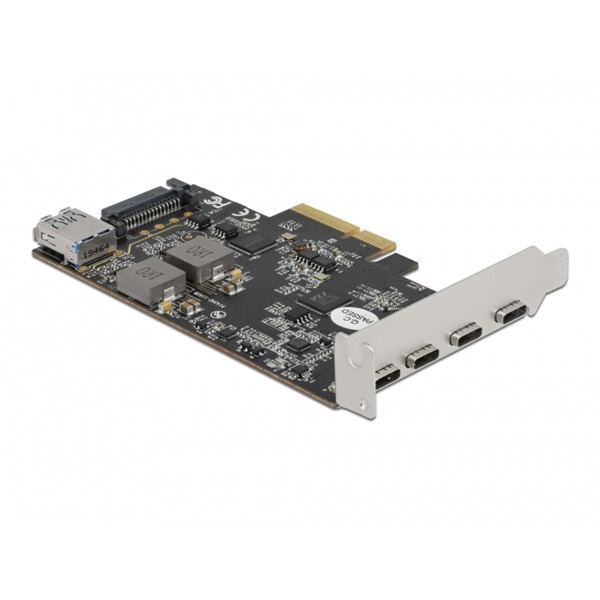 Delock 90059 4xUSB-C + 1xUSB-A 3.2 PCI Express x4 kártya