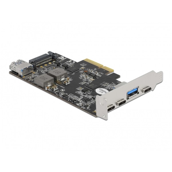 Delock 90060 3xUSB-C + 2xUSB-A 3.2 PCI Express x4 kártya