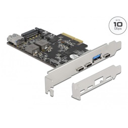Delock 90060 3xUSB-C + 2xUSB-A 3.2 PCI Express x4 kártya
