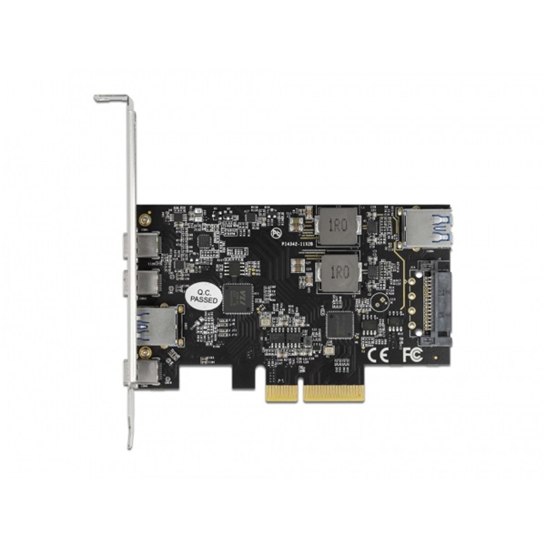 Delock 90060 3xUSB-C + 2xUSB-A 3.2 PCI Express x4 kártya