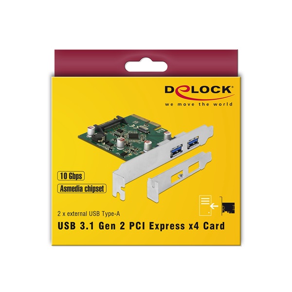 Delock 90298 2xUSB 3.1 Gen 2 PCI Express x4 kártya