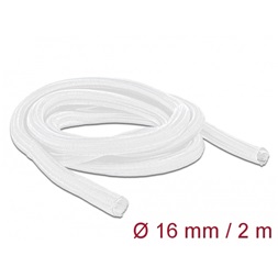 Delock 20699 Fonott kábelharisnya önzáródó 2 m x 16 mm fehér