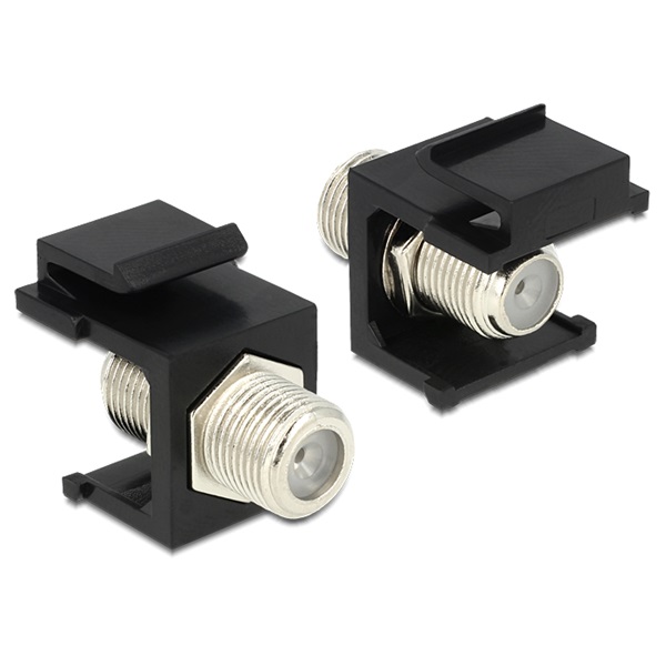 Delock 86350 Keystone modul F anya > F anya, fekete