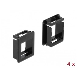 Delock 86761 Keystone modultartó tokokhoz (4 db) fekete